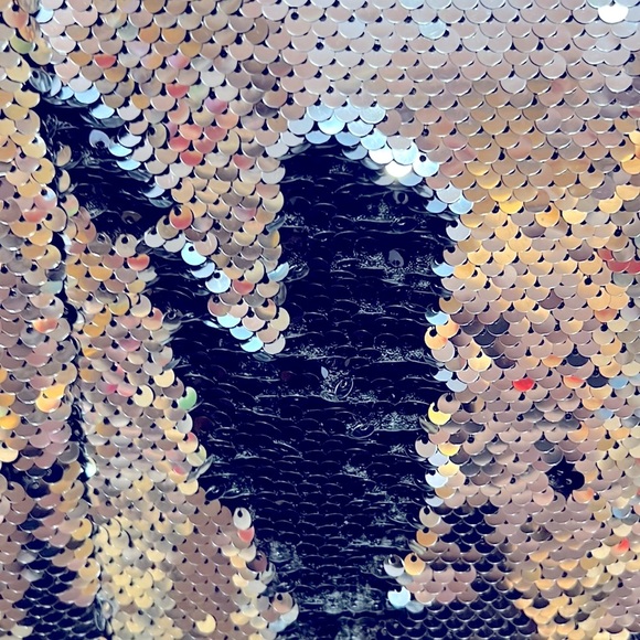 EUC Unisex Silver Sequined Blazer/Coat - Picture 5 of 16